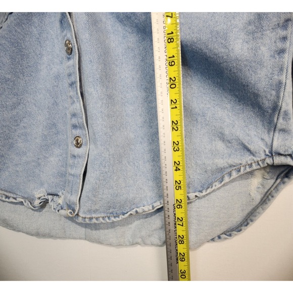 Veveret Women's Comfort Distressed Casual Denim Jacket Size L - Picture 7 of 8
